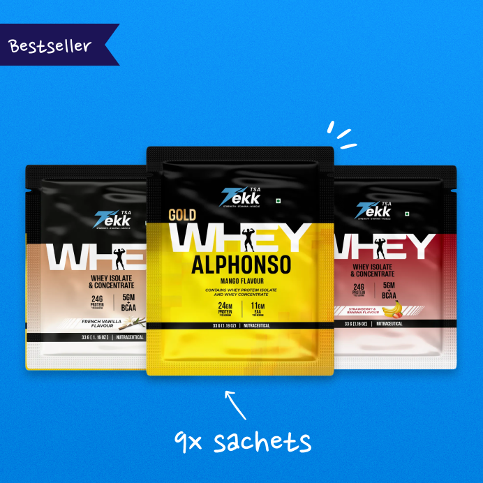 Whey Isolate Sachet - Multipack Combo - Pack of 9