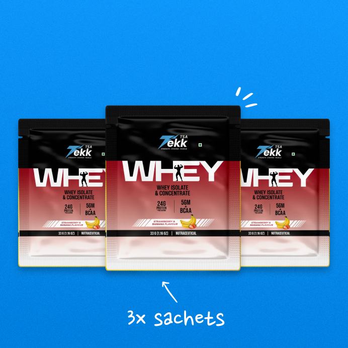 Sachet 33g - Strawberry + Banana Whey Pack of 6