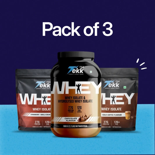 Premium Whey Isolate Stack – Pack of 3