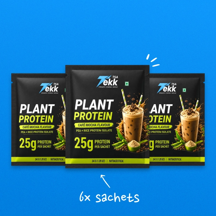 Plant Protein Café Mocha Flavour - Pack of 6 Sachets (34g)
