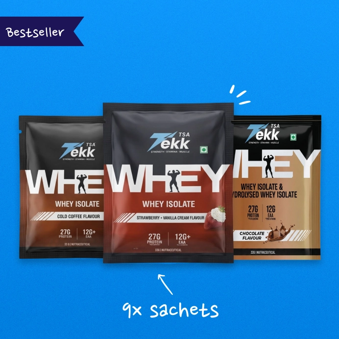 Whey Isolate Sachet - Multipack Combo - Pack of 9