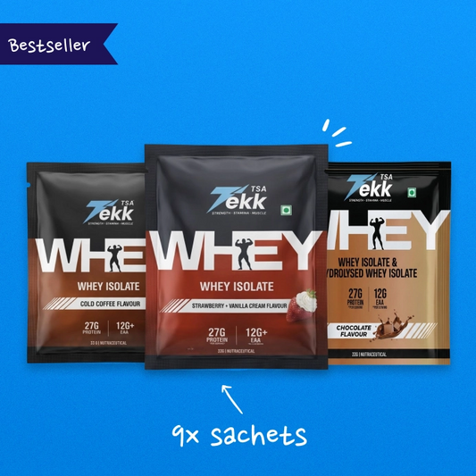 Whey Isolate Sachet - Multipack Combo - Pack of 9