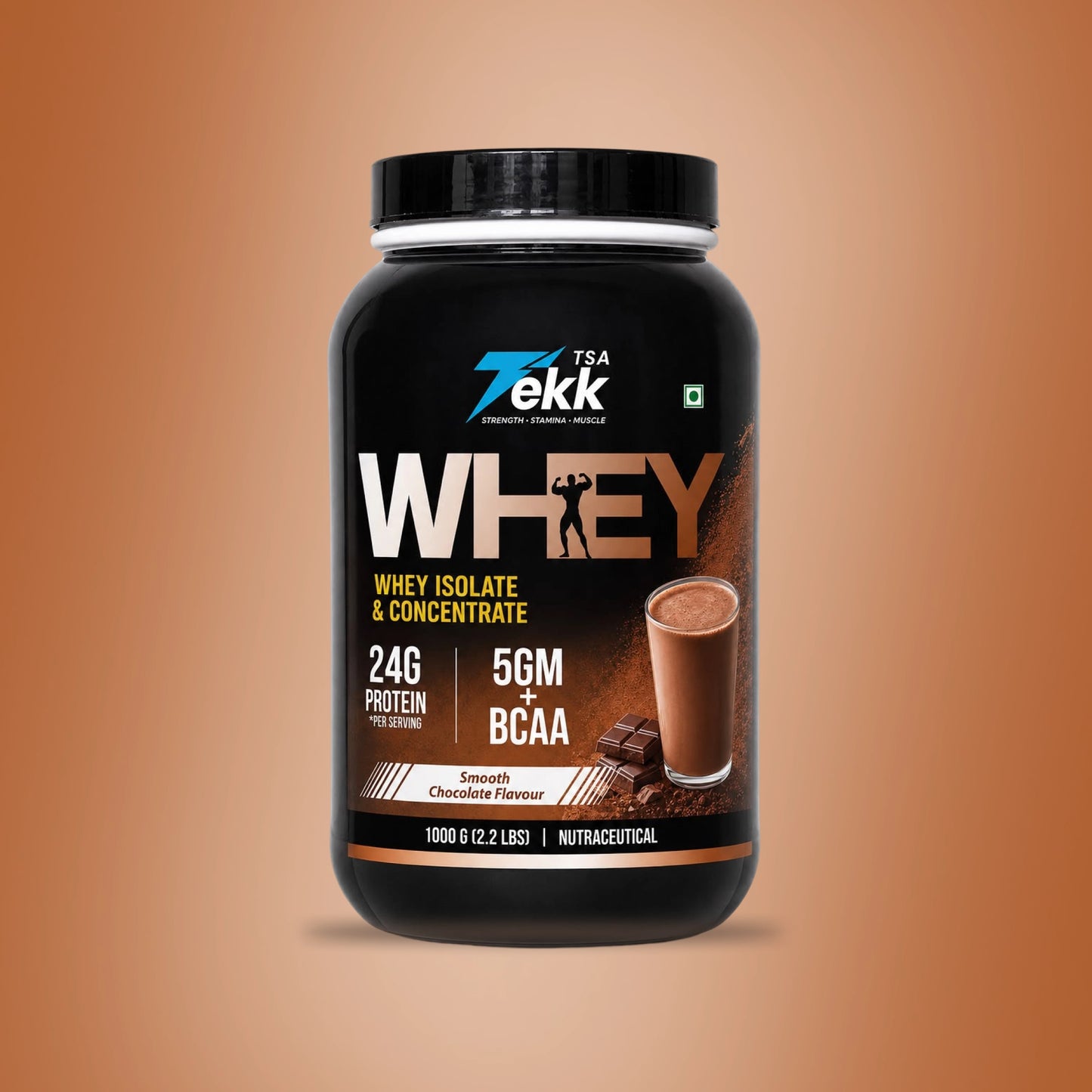 Smooth Chocolate Flavour Whey (1Kg)