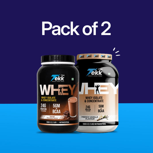 French Vanilla + Smooth Chocolate Whey 24G Protein Combo - Pack of 2