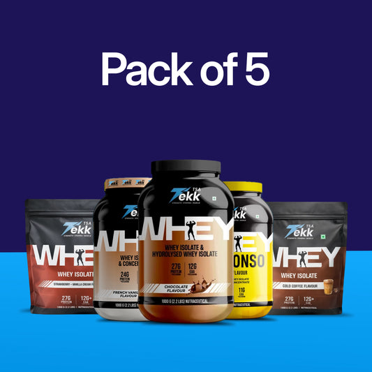 Ultimate 5KG Whey Variety Stack - Pack of 5